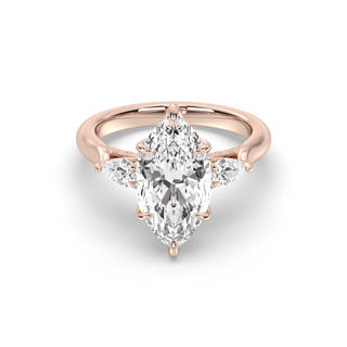 Monaco 3 Stone, Marquise Cut