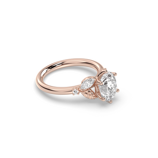 Tuscany Petal Prong, Oval Cut