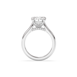 Amsterdam Lotus Prong, Antique Old Mine Elongated Cushion Lab Diamond