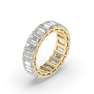 Athens Emerald Cut Lab Diamond Eternity Band