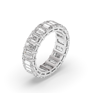 Athens Emerald Cut Lab Diamond Eternity Band