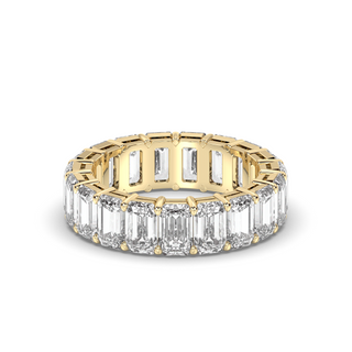 Athens Emerald Cut Lab Diamond Eternity Band