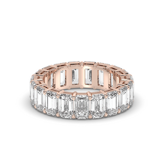 Athens Emerald Cut Lab Diamond Eternity Band