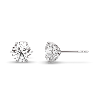 Amsterdam Tulip Earrings, 2ctw Round Studs