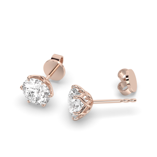 Amsterdam Tulip Earrings, 2ctw Round Studs