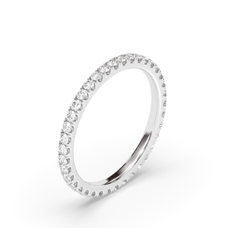 Classic Moissanite Eternity Pavè Band 2mm