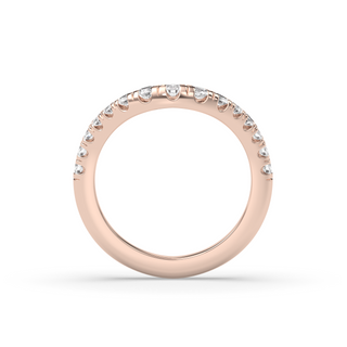 The Drip Pavè Wedding Band Lab Diamond