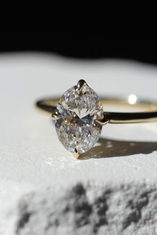 Atlas North South Solitaire, Oval Cut