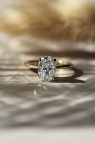 2.5 ct Moissanite Two-Tone