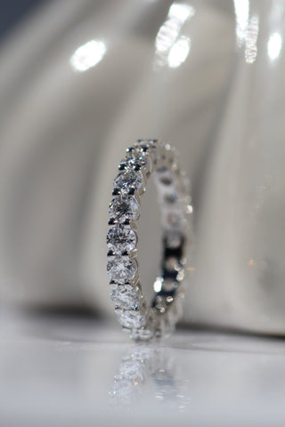 Copenhagen Moissanite Round Eternity Band - 3 ctw
