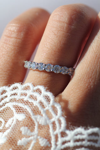 Copenhagen Moissanite Round Eternity Band - 3 ctw