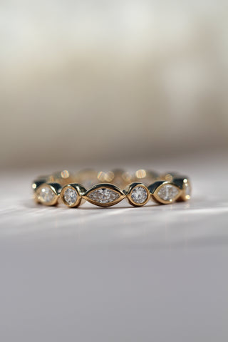 Iris Lab Diamond Eternity Wedding Band