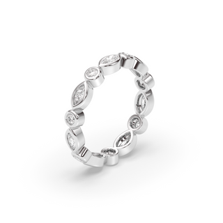 Iris Lab Diamond Eternity Wedding Band