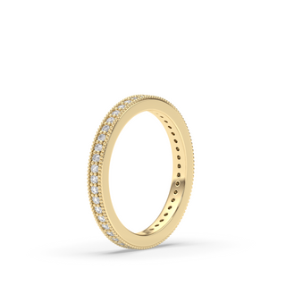 Vintage Monaco Lab Diamond Wedding Band