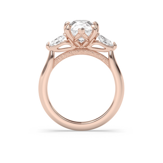 Monaco 3 Stone, Pear Cut