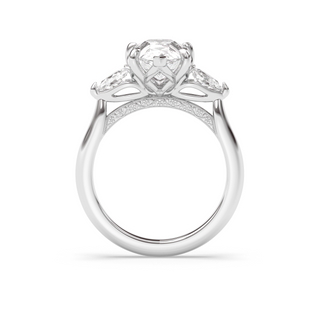Monaco 3 Stone, Pear Cut