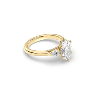 Vintage Monaco 3 Stone, Oval Cut