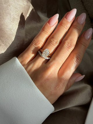 The Drip Pavè Wedding Band Lab Diamond