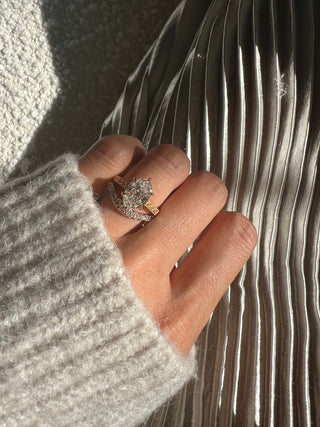 The Drip Pavè Wedding Band Lab Diamond
