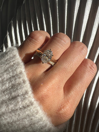 Vintage Monaco Moissanite Wedding Band