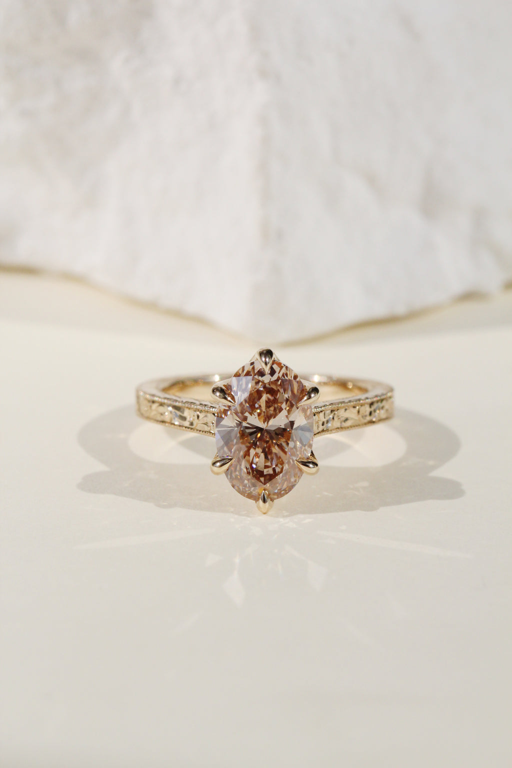 2.9ct Champagne Oval Lab Diamond Amalfi – Bijou Lab