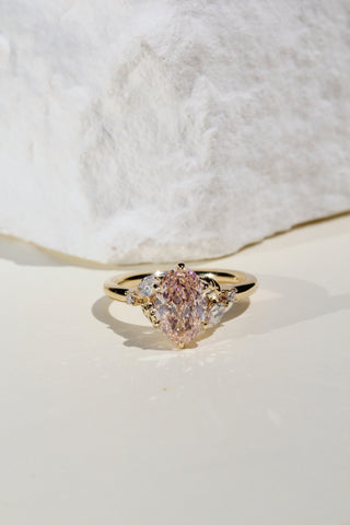 2.02ct Pastel Pink Oval Lab Diamond Tuscany