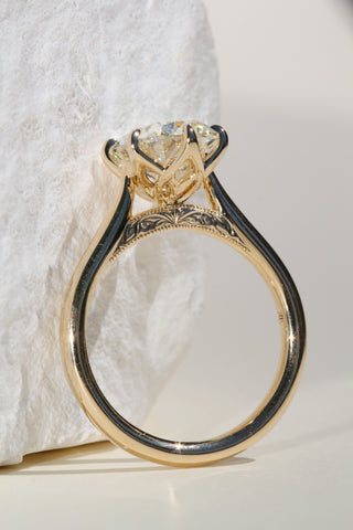 2.64 Warm OMC Elongated Cushion Lab Diamond Secret Garden