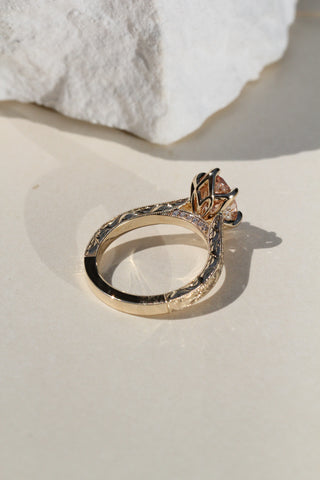 2.05 Sunset Champagne Oval Capri Solitaire