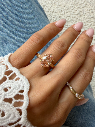 2.05 Sunset Champagne Oval Capri Solitaire