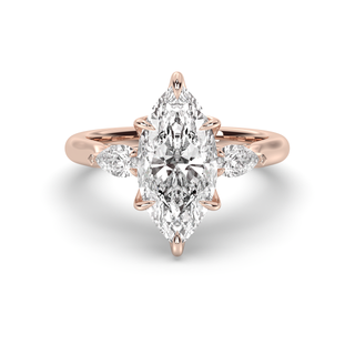 Vintage Monaco 3 Stone, Marquise Cut