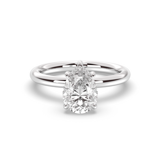 London Hidden Halo Solitaire, Pear Cut