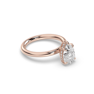 London Hidden Halo Solitaire, Pear Cut