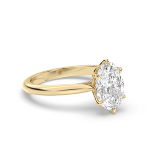 3.19ct Oval Lab Diamond Vintage Monaco