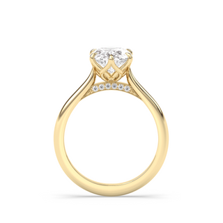 3.19ct Oval Lab Diamond Vintage Monaco